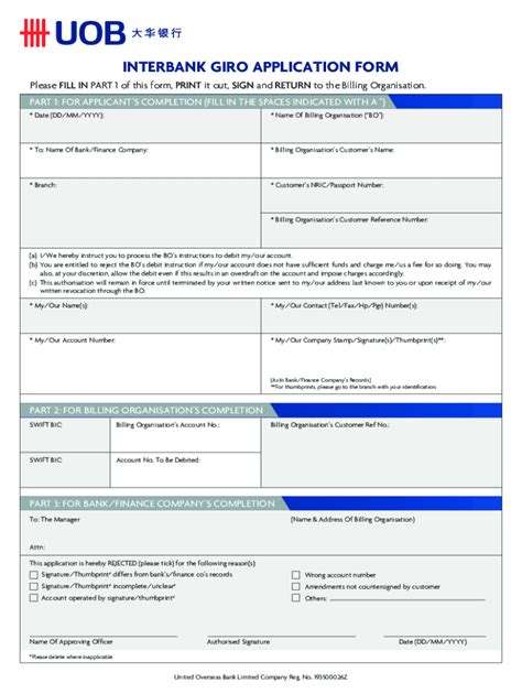 Interbank Giro Application Form Fill Out Sign Online DocHub