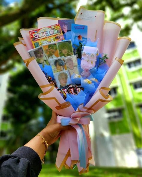 Kpop Pc Photocard Chocolate T Bouquet Service Hobbies And Toys