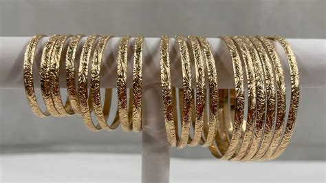 14k Gold Filled Bangles - Etsy