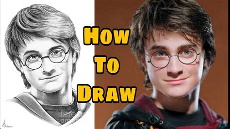 How To Draw Harry Potter With Pencils Daniel Radcliffe Drawing Youtube