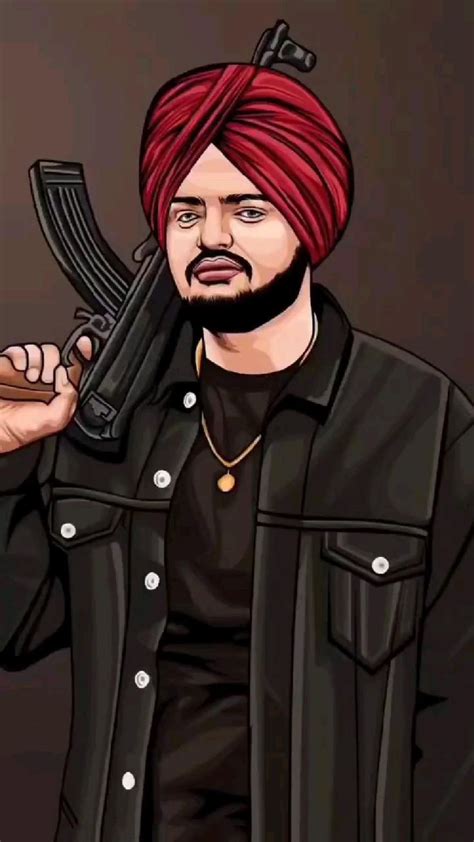 Sidhu Moosa wala Punjabi Singer | Siddhu moose wala logo, Beard cartoon ...