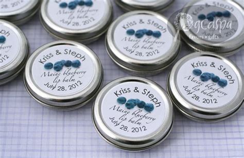 Maine Blueberry Favors | Maine wedding favors, Wedding favor inspiration, Lip balm favors