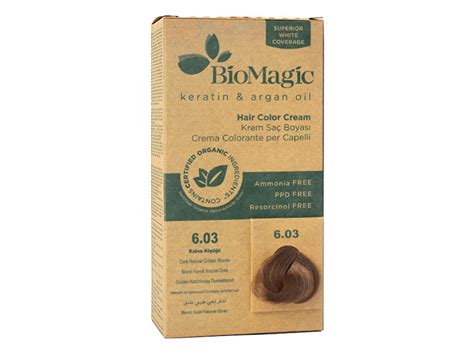 Biomagic Organic Hair Color Dark Natural Golden Blonde 6 03 Marasi