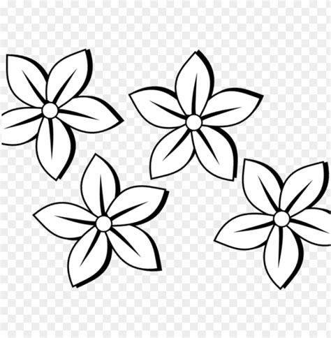 Free Spring Flower Black And White Clipart Png Infoupdate Org