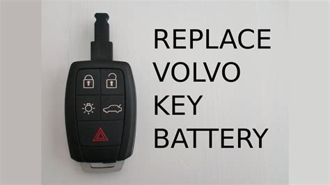 How To Change Remote Key Fob Battery In Volvo S V V C C Youtube