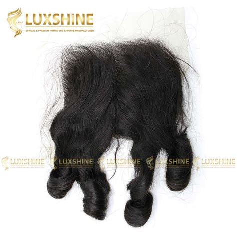 Bouncy Wavy Black Lace Front Wig Luxshine Hair