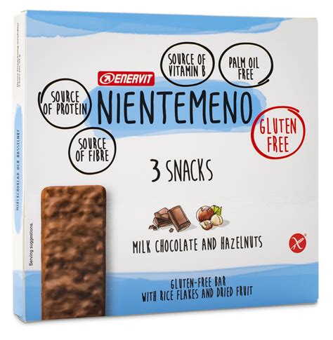 Enervit Nientemeno Snack Bar 3 Pack Svenskt Kosttillskott