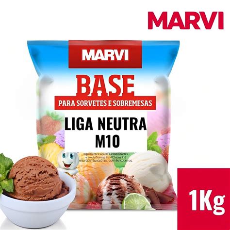 Liga Neutra M Kg Base P Sorvetes E Sobremesas Marvi R