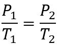 What is the Gay-Lussac law equation? | Study.com