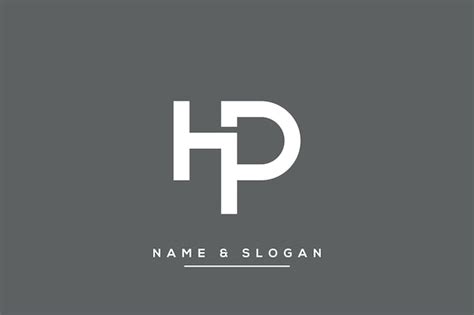 Premium Vector Modern Abstract Letter HP PH Logo Initial Based