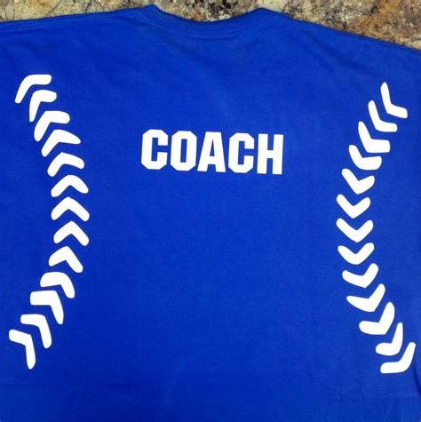 Softball Baseball Coach Vinyl Shirt Coach Shirts Baseball Tshirts