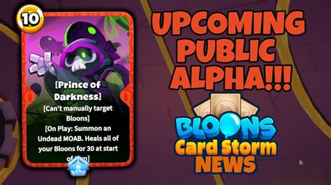 Bloons Card Storm Upcoming Public Alpha Card Reveals And Future Plans