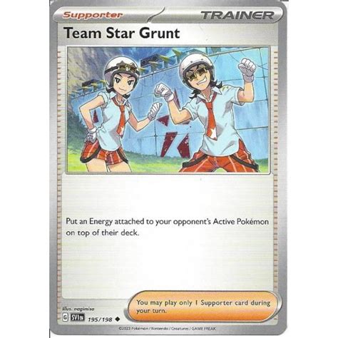 Pokemon Trading Card Game 195 198 Team Star Grunt Uncommon Card