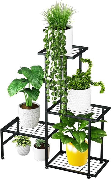 Soporte De Metal Para Plantas Niveles Multifuncional Para Plantas