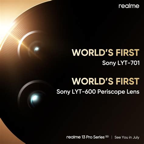 Realme 13 Pro Series 50MP Sony LYT 701 Sensor OIS 50MP LYT 600 3x