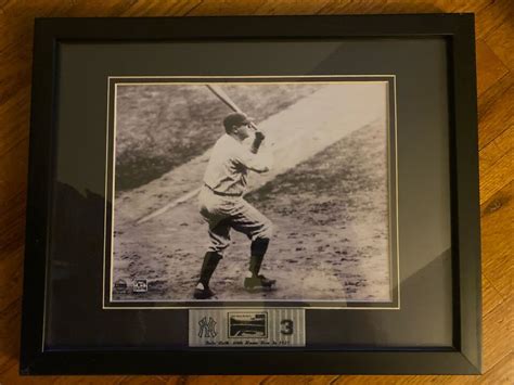 Babe Ruth 60th Home Run 1927 Framed Picture Ebay