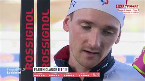 Biathlon Cm H Poursuite Claude Une Grosse Piste De Travail