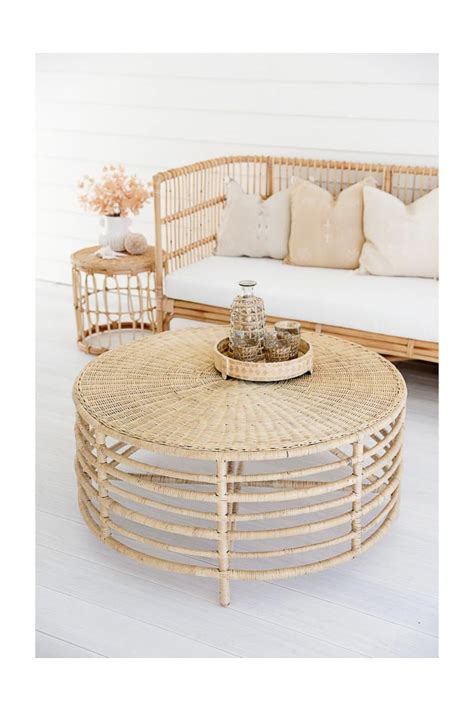 Intan Rattan Round Coffee Table Cm Haus Of Rattan