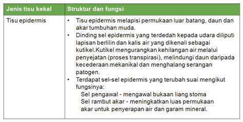 Biologi F5 Kssm Bab 1 Organisasi Tisu Tumbuhan Dan Pertumbuhan