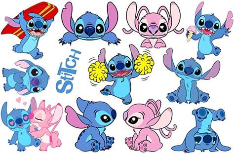 Stickers Muraux Stitch Affiche 3D Stitch Ultime Sticker Mural Sticker