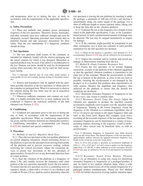 Astm D Standard Test Methods For Vibration Testing Of Shipping