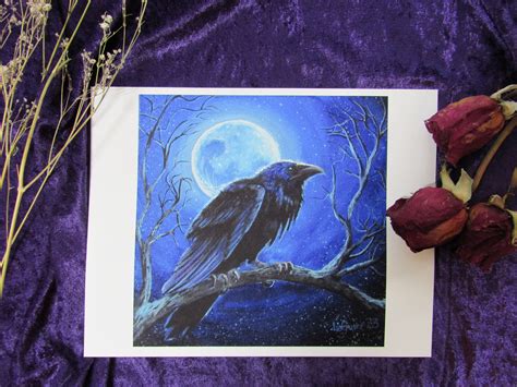 Raven Ravens Prints Art Artwork Print Spooky Magical - Etsy