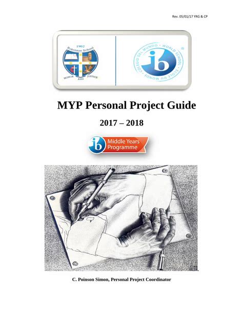 PDF MYP Personal Project Guide Robinsonschool Org 3 1 What Is