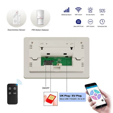 Wolf Guard Wifi GSM DIY Home Alarm Security System TuYa APP Control 11