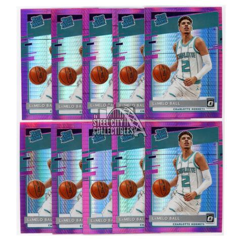 LaMelo Ball 2020 21 Panini Donruss Optic Hyper Pink Rated Rookie Card