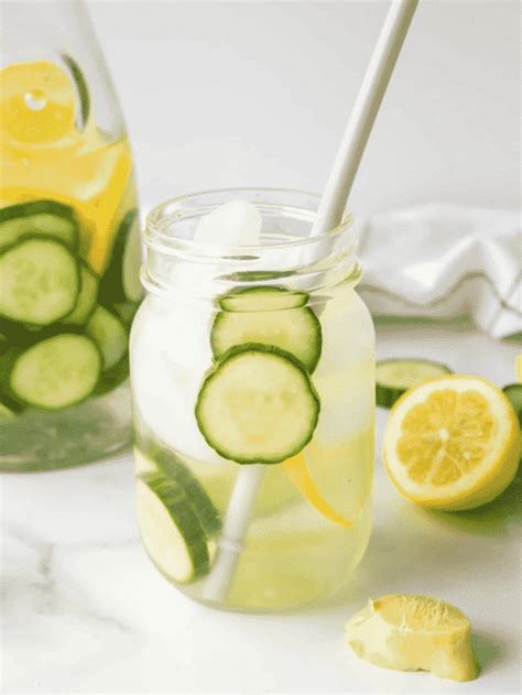 Cucumber Ginger Lemon Detox Water Clean Eating Kitchen