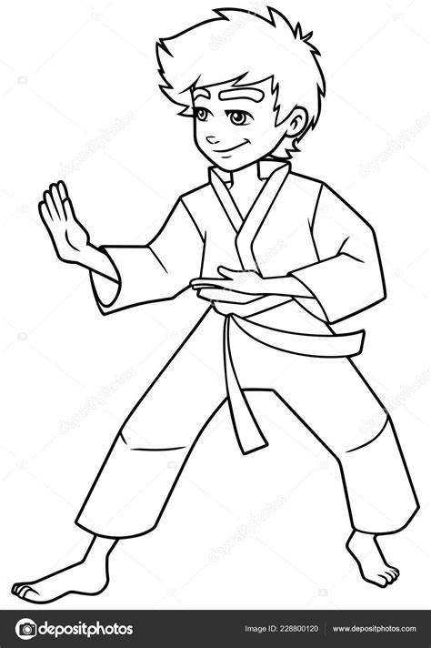 Karate Clip Art Black And White