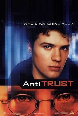 ANTITRUST Movie POSTER 27x40 B Ryan Phillippe Tim Robbins Rachael Leigh ...