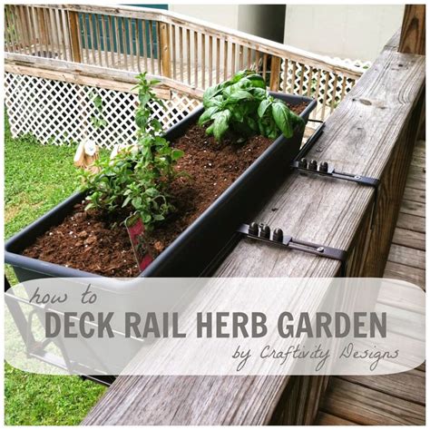 Try This Deck Rail Herb Garden With Southern Patios Line Of Newbury