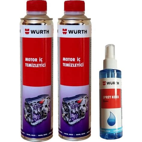 Würth Motor Iç Temizleme 400 ml 2 Li Set Sprey Koku 150 ml Fiyatı