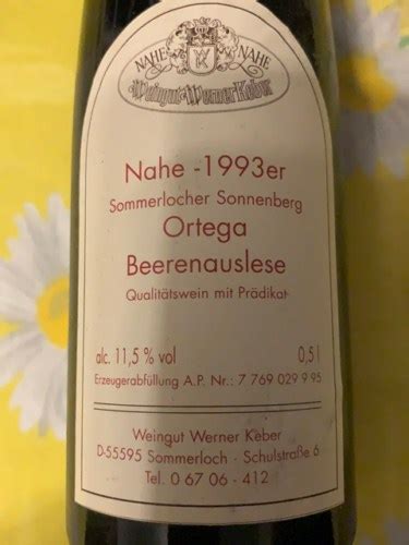 Keber Kolling Ortega Beerenauslese Vivino Us