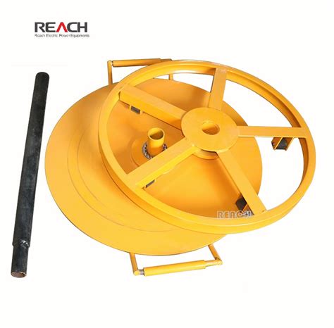 Tons Upright Payoff Reel Turntable Device Cable Laying Bracket