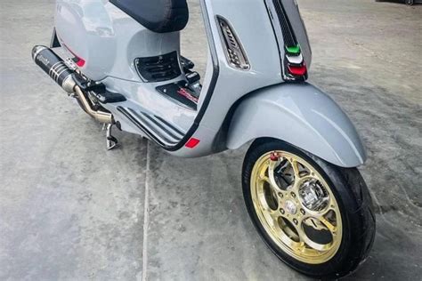 Dapat Modifikasi Hedon Vespa Sprint Jadi Tampil Elegan Dan Stylish