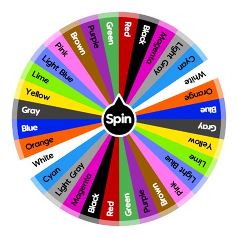 Minecraft Wheel Of Colors Spin The Wheel App