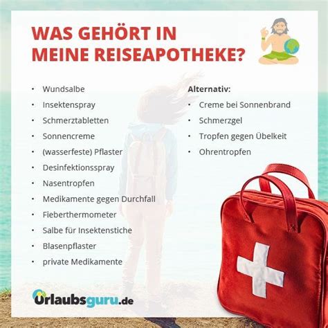 Reiseapotheke Checkliste Was Muss Mit Urlaubsguru Checkliste