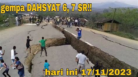 Baru Saja Gempa DAHSYAT 6 7 SR GUNCANG Kota Davao 17 11 2023 Warga