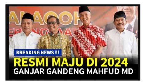 Cek Fakta Ganjar Pranowo Resmi Gandeng Mahfud Md Di Pilpres 2024