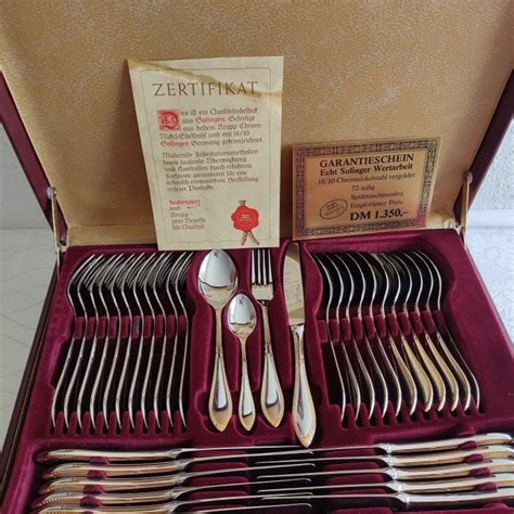 Solingen - Cutlery set (72) - Gilt - Catawiki