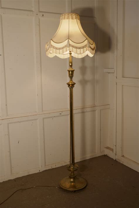 Arts And Crafts Brass Floor Lamp Regency Style Standard Lamp