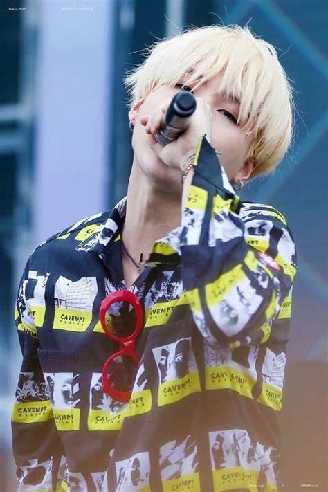 SUGA Blonde Hair Appreciation ARMY S Amino
