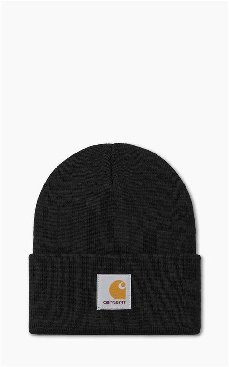 Carhartt Wip Short Watch Hat Beanie Black Cultizm