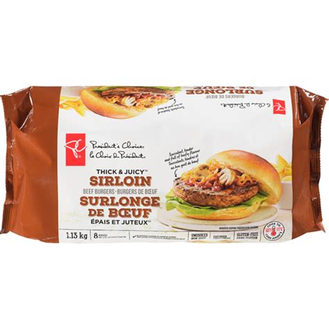 Pc Thick And Juicy™ Sirloin Beef Burgers Pc Ca