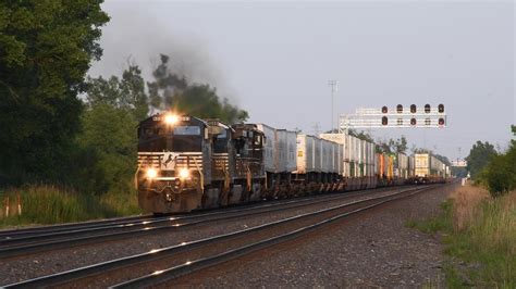 Amtrak NS CSX CN CPKC Trains At Pine Junction Railfanning Gary