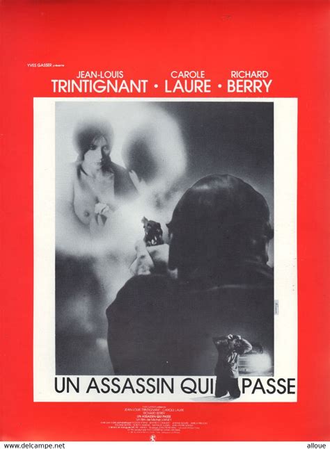 Manifesti And Poster Jean Louis Trintignant Un Assassin Qui Passe Affichette Promo Recto