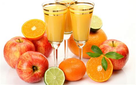 Wallpaper Leaves Food Glasses Fruit Apples Drink Tangerine