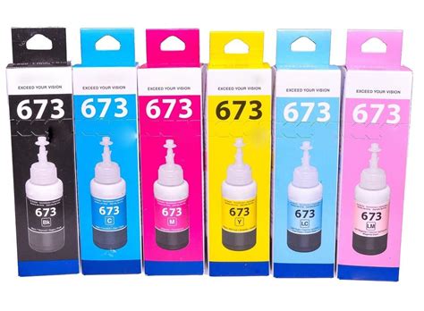 GEDI Ink T673 Ink 6 Bottle Set Compatible Printer For L800 L805 L810